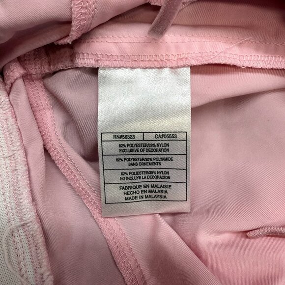 vintage nike capris womens XL pink drawstring hem striped waistband casual Y2K - Picture 13 of 16